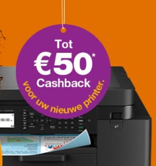 Tot €50 cashback op geselecteerde Brother inkjet printers