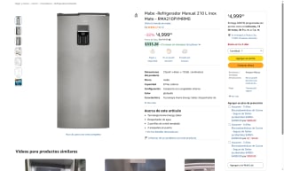 Refrigerador Mabe 210L por $4,999 | Oferta Amazon