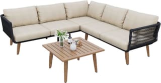 Tuinmeubel loungeset met bank + salontafel voor €565,43 bij bol.com