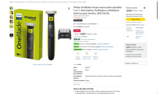 Philips OneBlade 5 en 1 por $499 | Oferta Amazon