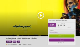 Cyberpunk 2077: Ultimate Edition por $392 | Oferta GOG