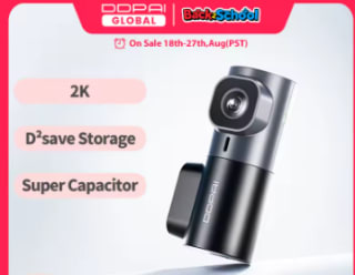 DDPAI MINI2X Dash Cam 2K 5GHz Wifi con ADAS cámara DVR para coche por 25,08€