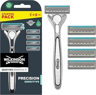 Wilkinson Sword Quattro Titanium Sensitive + 5 Recambios por 6.82€