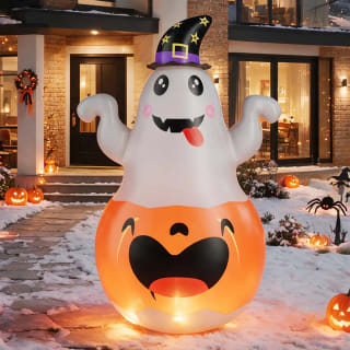 Inflable de Halloween 1.5 m con calabaza y LED por $294 en Mercado Libre