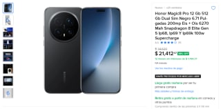 Honor Magic8 Pro 12GB 512GB por $18,412 | Oferta Mercado Libre