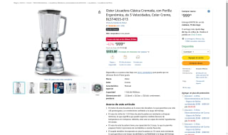Licuadora Oster 700W por $999 | Oferta Amazon