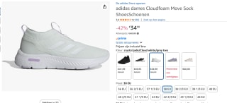 Damestrainers adidas Cloudfoam Move Sock voor €34,99 bij Amazon