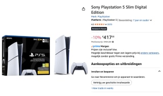PlayStation 5 Digital Edition voor €417 bij Amazon