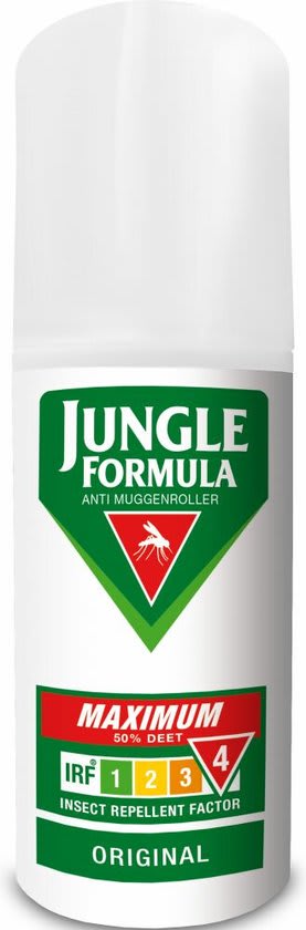 Jungle Formula Maximum Anti-Muggen Roller 50% DEET 50ml voor €11,99 bij Bol
