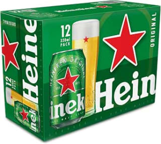 24 latas Heineken Cerveza Lager 33cl por 13.34€