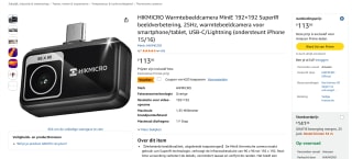 HIKMICRO Warmtebeeldcamera voor €113