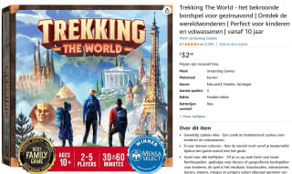 Trekking The World bordspel voor €32,99 bij Amazon
