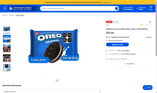 Oreo Chocolate 27 Unidades por $25 | Walmart