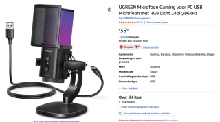 Ugreen USB Microphone voor €28,79 bij Amazon