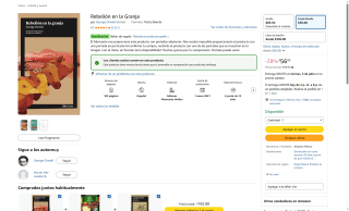 Libro Rebelión en la Granja de Orwell por $56 | Amazon