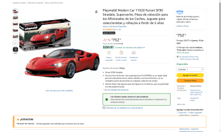 Playmobil Ferrari SF90 Stradale por $753 | Oferta Amazon