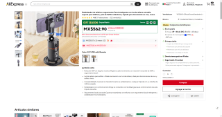 Estabilizador Teléfono 360° por $233 | AliExpress