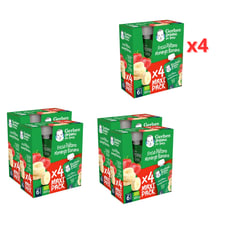 4 Packs de 4 unidades de 90g de Gerber Organic Fresa y Plátano por7.99€