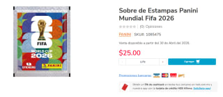Estampas Panini Mundial Fifa 2026 (Comprando 60) en $20 | HEB
