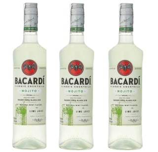 3 Botellas de Bacardi Mojito ron PreMezclado, 700ml por 20.2€