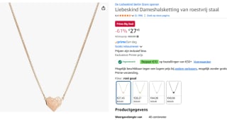 Liebeskind Berlin Necklace voor €27,45 bij Amazon