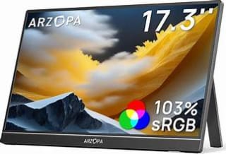 ARZOPA 17.3" Portable 1080P Monitor for £89.99 with Next-Day Delivery