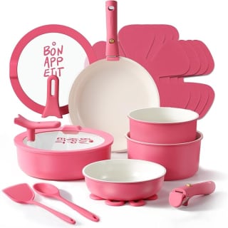Set Cocina 18 Piezas CAROTE Cerámica Rosa por $1,066 | Amazon