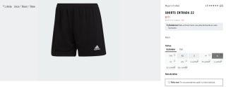 Shorts Entrada 22 para Mujer en Adidas por $171