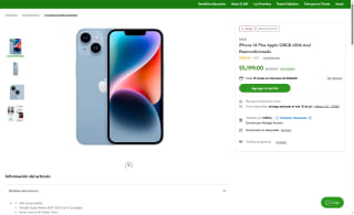 iPhone 14 Plus 128GB por $4,575 | Bodega Aurrera (BBVA o Nu)