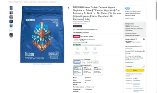 Proteína Vegana BIRDMAN 1.8kg por $949 | Oferta Amazon
