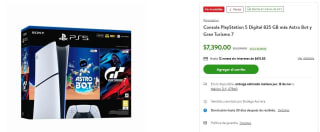 PS5 Digital 825 GB + Astro Bot y Gran Turismo 7 por $6,944 | Bodega Aurrera