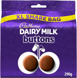 Cadbury Dairy Milk Buttons Bag 290 g for £1.50 at Amazon