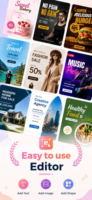 Gratis AI Poster Maker Flyer-ontwerp bij Apple