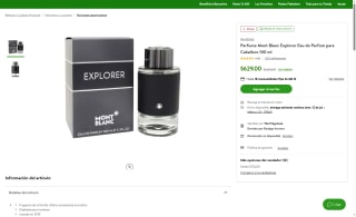 Perfume Mont Blanc Explorer 100ml por $554 | Bodega Aurrera (BBVA o NU)