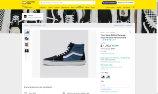 Tenís Vans Sk8-hi por $854 | Mercado Libre