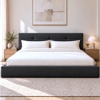 Cama canapé tapizada Cella 200 (200 x 200 cm) por 228€ en IberNest