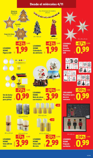 Ofertas Folleto Factori Lidl: decoración, calendario y ropa desde 0,49€