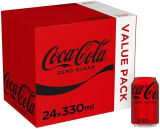 Coca-Cola Zero Sugar 24 x 330 ml cans for £7.27 at Amazon