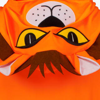 Kinder cape met leeuwenkop oranje voor €2,99 bij Scapino
