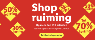 Tot 70% korting op de shOPruiming van Lidl