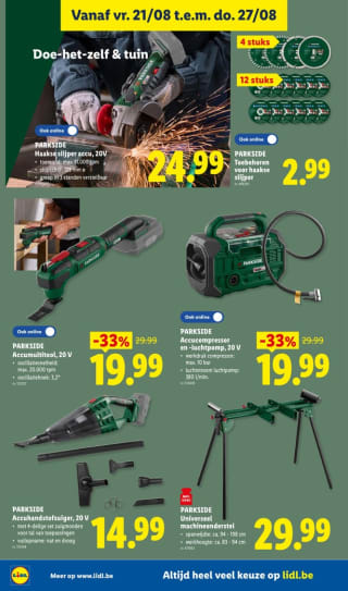 Parkside Performance Smart accu 20 V 8 Ah voor €39,99 bij Lidl