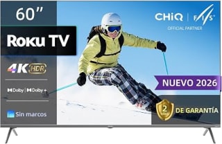 CHiQ Televisión 60U711VR (60 pulgadas) por $4,990 en Amazon