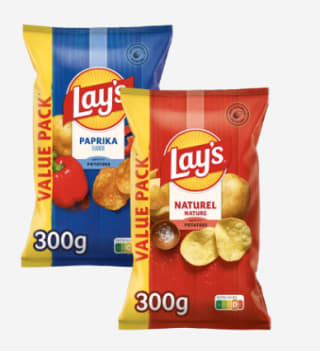 Lay's chips 2 voor €3 bij de Aldi