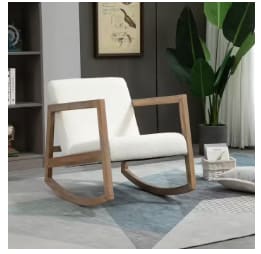 Fauteuil Lounge à bascule Homcom à 129,70€
