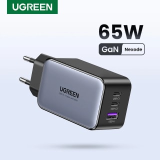 UGREEN 65W GaN cargador USB-C (3 puertos) por $295 en AliExpress