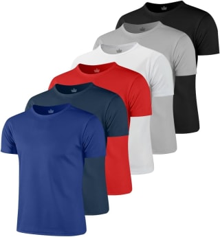 KOUQIYA 6 playeras deportivas (6 piezas) por $389.99 en Amazon