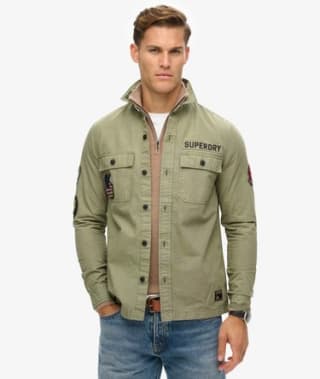 Superdry Delta Mens Shirt – 100% Organic Cotton | Sizes S–XXL – £24