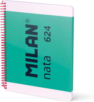MILAN Cuaderno A4 con espiral y tapa dura 80 hojas por 2.95€ en varios colores
