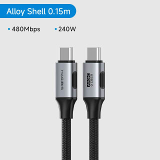 Hagibis USB C a USB C (2m) por $17 en AliExpress