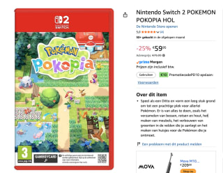 Pokémon Pokopia - Nintendo Switch 2 voor €49,99 dmv code bij Amazon